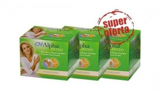 Pachet 3 cutii CH Alpha Osteo - Peptide Bioactive de Colagen
