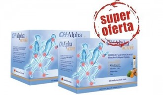 Pachet 2 cutii CH Alpha Active - Colagen 4 in 1 formula, 28 fiole de uz oral